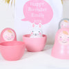 Pink Nesting Dolls, Bunny Chime With Personalised Bag, EASTER