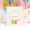 Personalised Rainbow Canvas Bag With Rope Handles