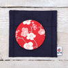 Red Cherry Blossom Fabric Mirror And Pouch