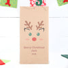 Personalised Boy Or Girl Reindeer Christmas Gift Bag