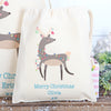 Personalised Christmas Reindeer Cotton Bags