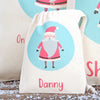 Santa Christmas Personalised Cotton Bags
