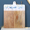 Seagull With Chips Wooden Chopping Board