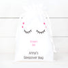 Personalised Girls Sleepover Bag And Accessories