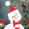 Snowman With Robins Freestanding Christmas Decoration