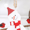 Snowman And Robins Christmas Tree Decoration red berry apple