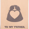 Personalised Love Heart Star Wars Father's Day or Birthday Gift Bag