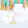 Large Plush Regal Swan Toy With Personalised Bag