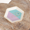 Hexagon Jewellery Trinket Dish With Slogan In Gift Box