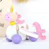 Personalised Cotton Bag And Unicorn Pull Along Toy