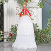 Beautiful White And Red Angel Tree Topper, Two Sizes